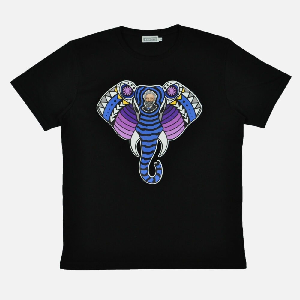 Photo du t-shirt JULES VERNE Noir CATT LANDA COLLECTION