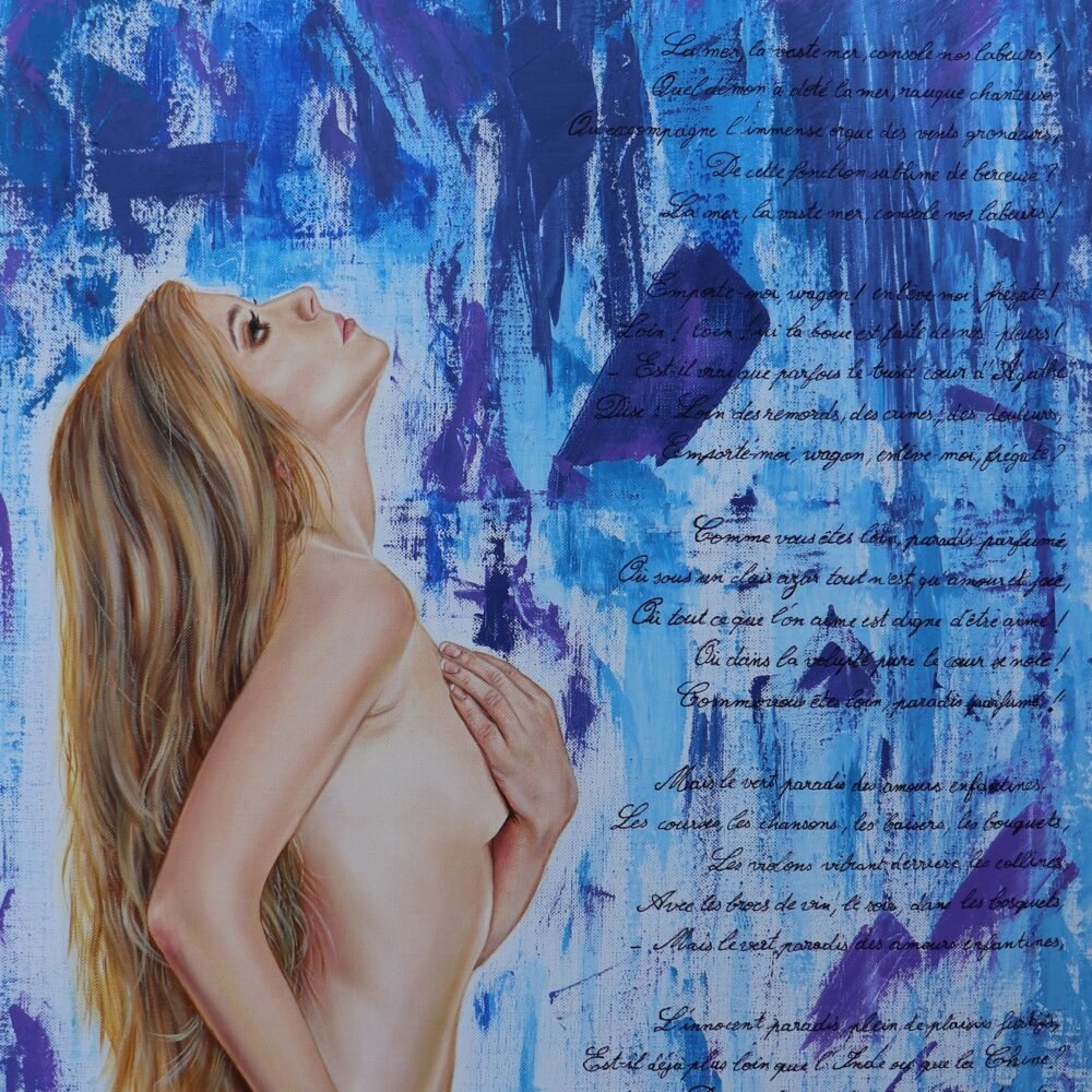 Moesta Et Errabunda, poéme de Charles Baudelaire, peinture de Catt Landa