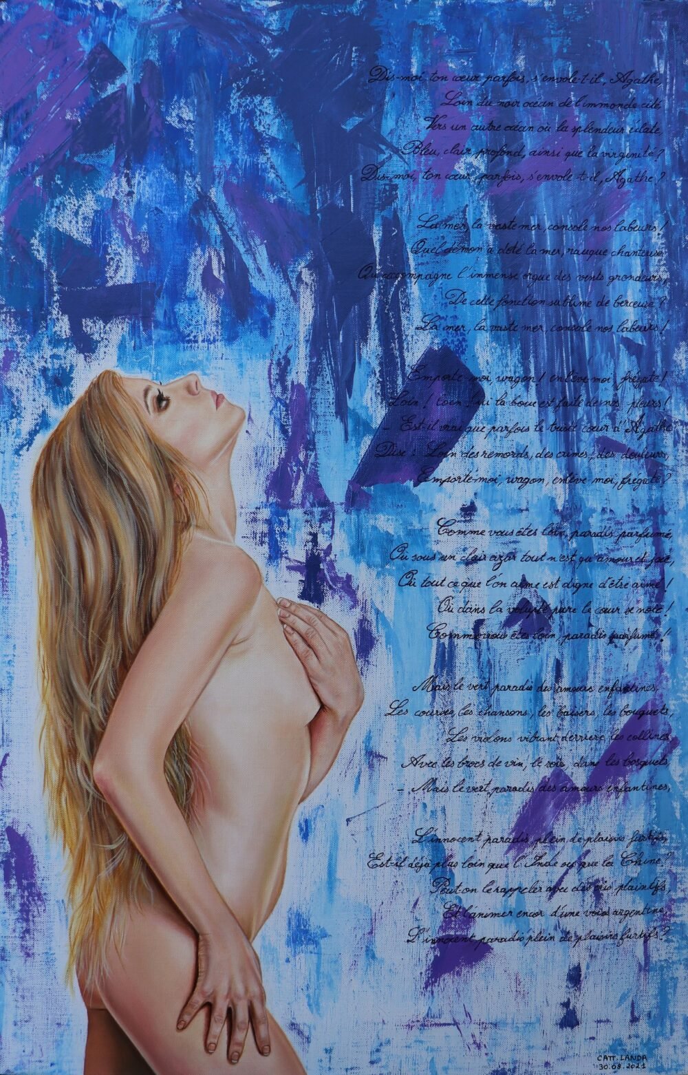 Moesta Et Errabunda, poéme de Charles Baudelaire, peinture de Catt Landa