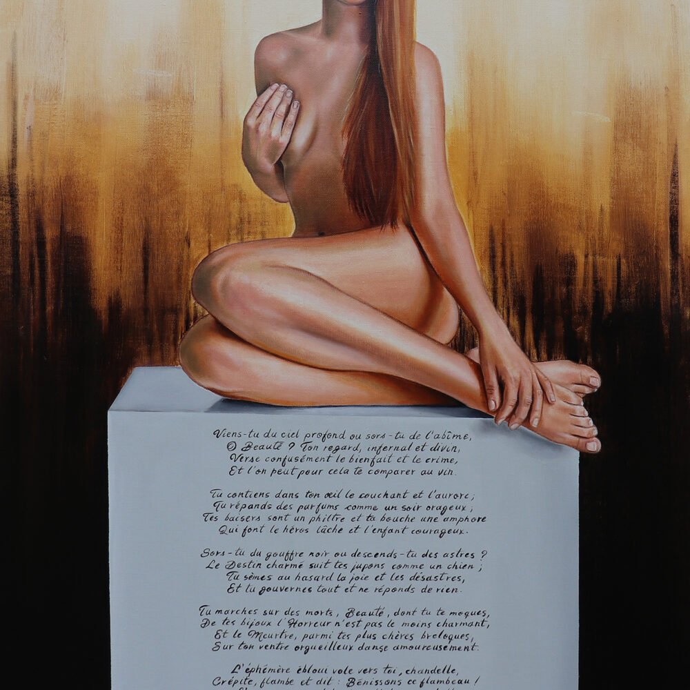 Hymne à la Beauté, poème de Charles Baudelaire, peinture de Catt Landa
