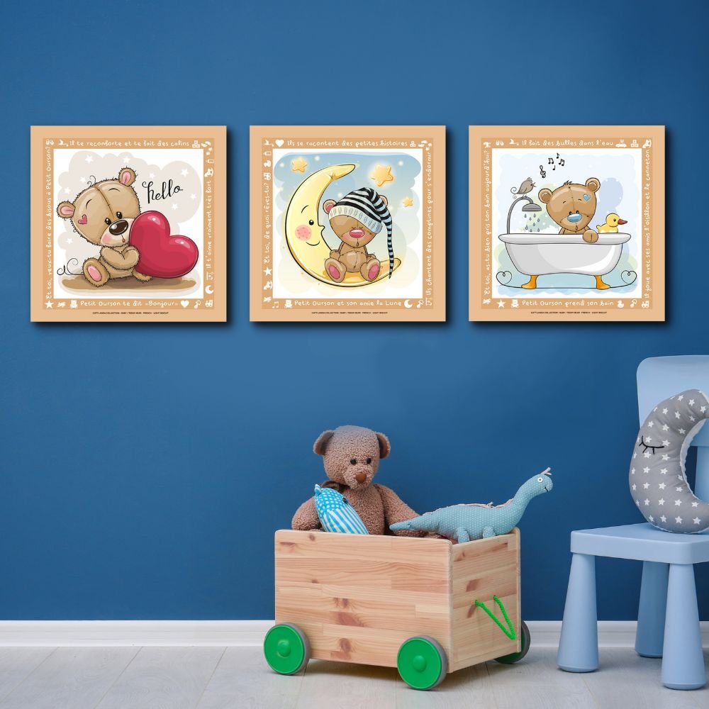 tableaux ourson dans chambre d'enfant