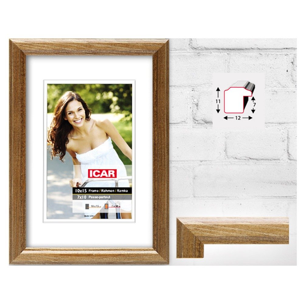 Cadre en bois 'DINA" Marron clair