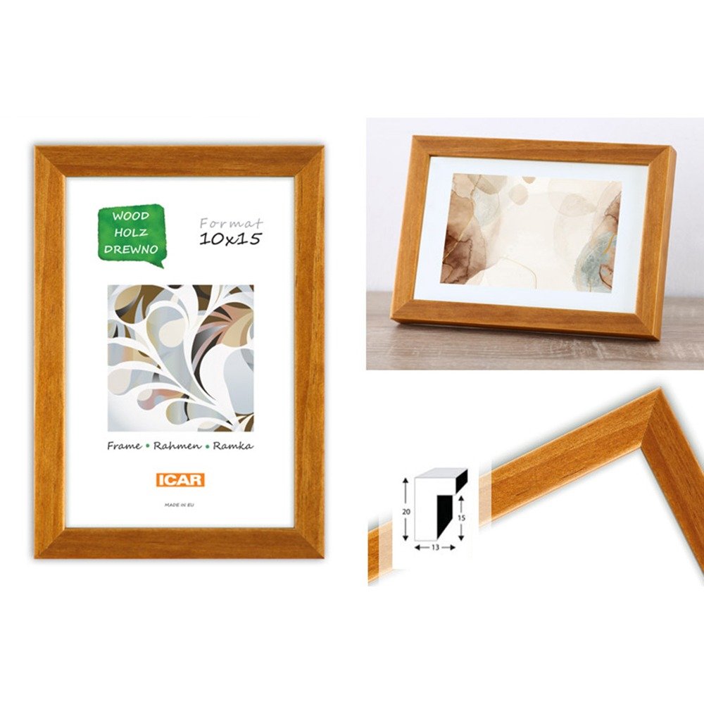 Cadre en Bois "PATI" Noisette