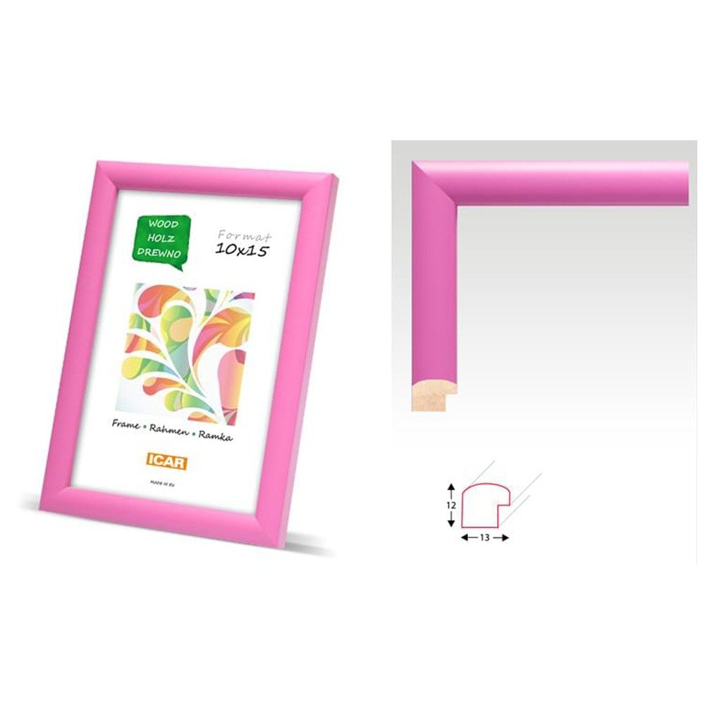 Cadre en Bois "COLOR" Rose