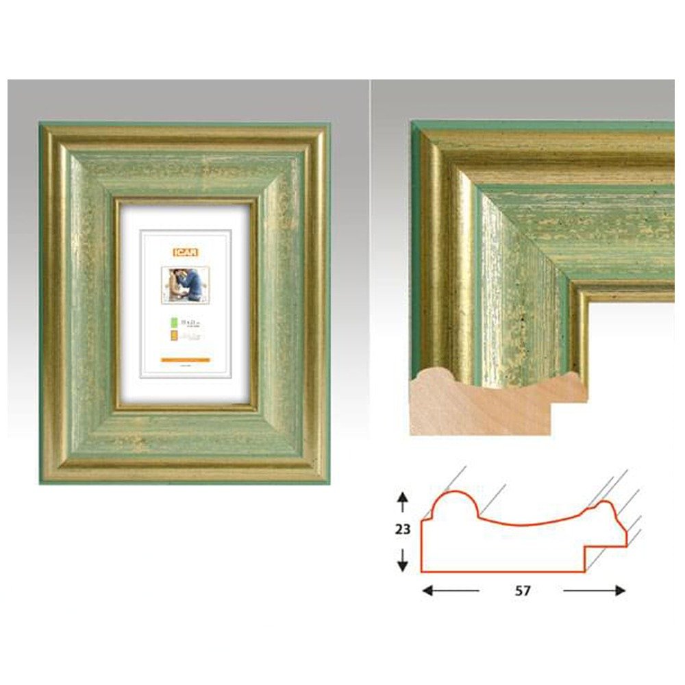 Cadre en bois 'VINTAGE" Vert