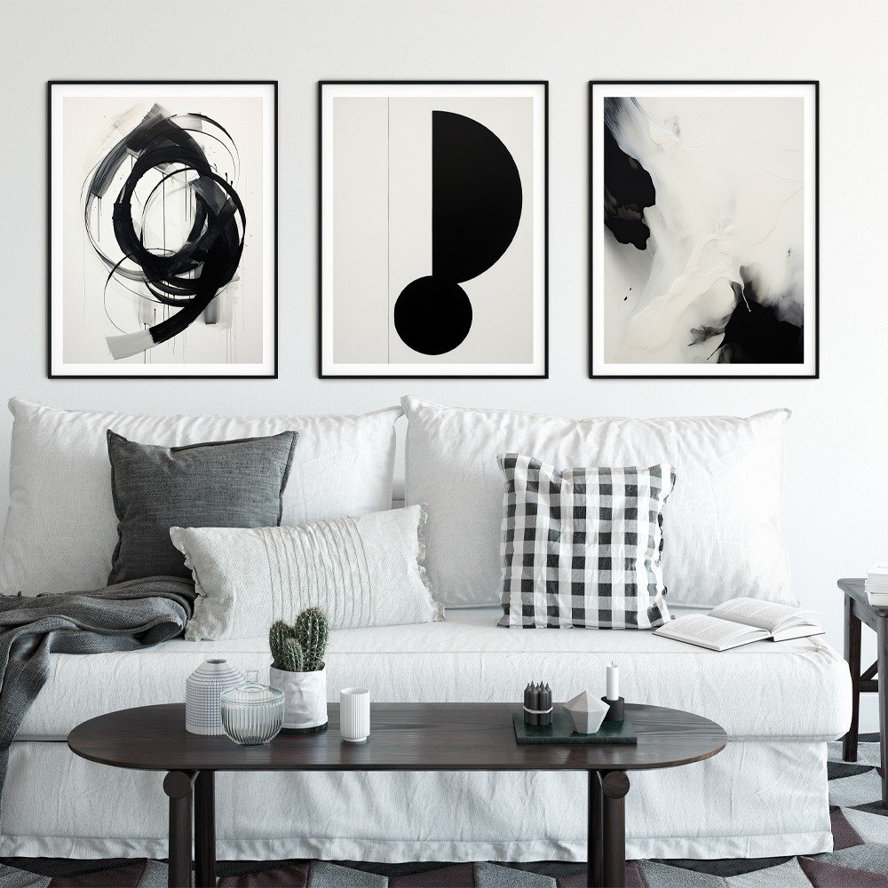Affiche art abstrait deco mural