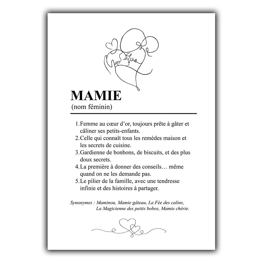 affiche deco mamie