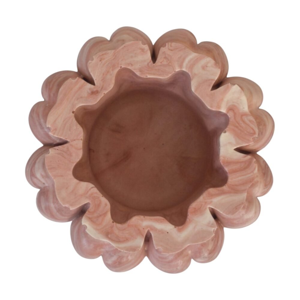 Pot en forme de fesses marbré chair – Image 4