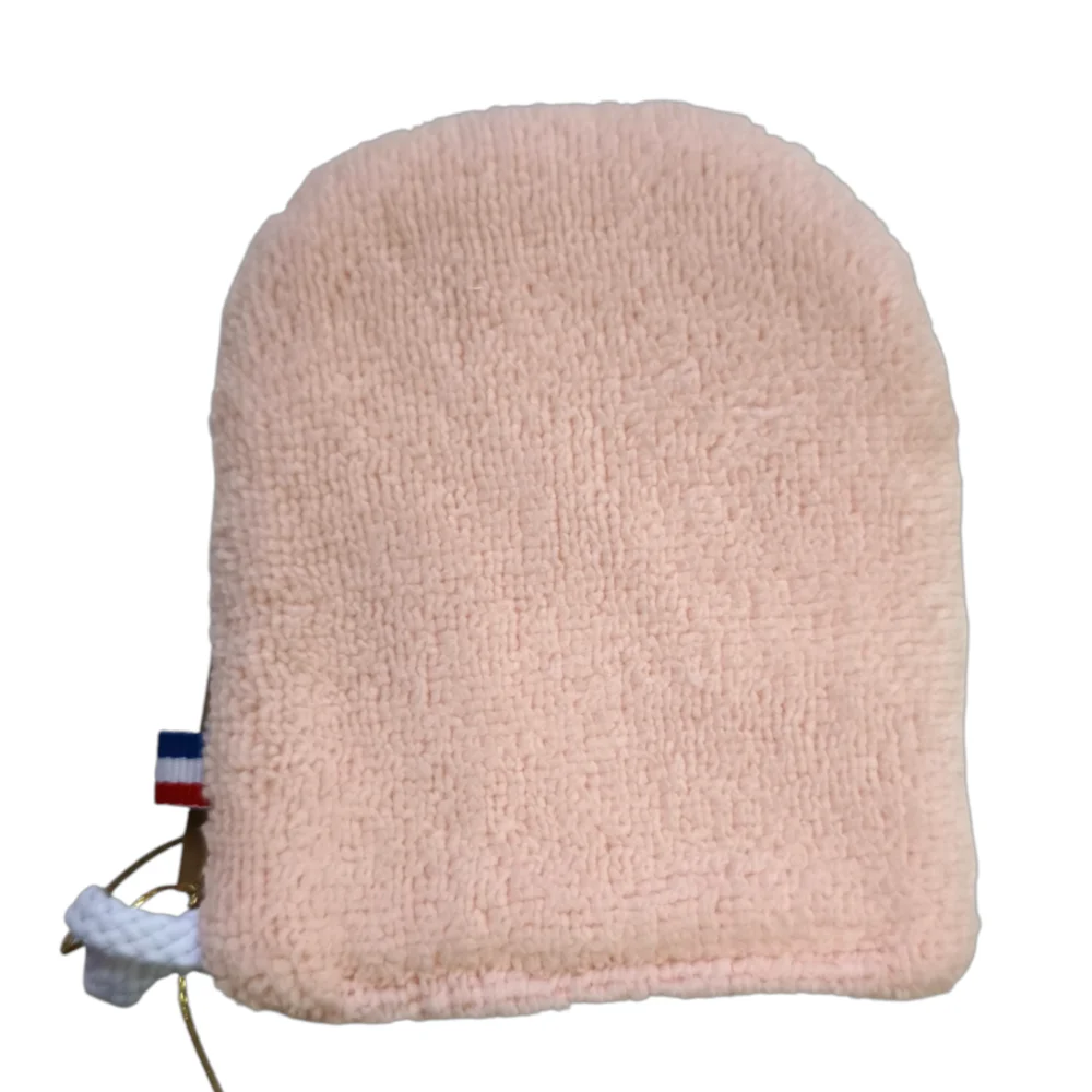 Modèle de debarbouillette artisanal la gazelle creation catt landa eponge rose