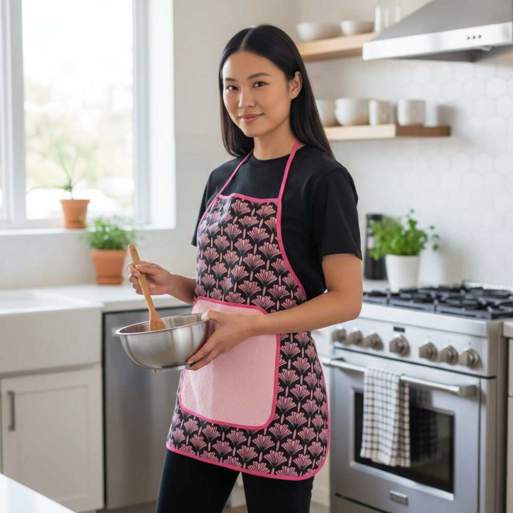 tablier artisanal lili couture catt landa pink shell 3