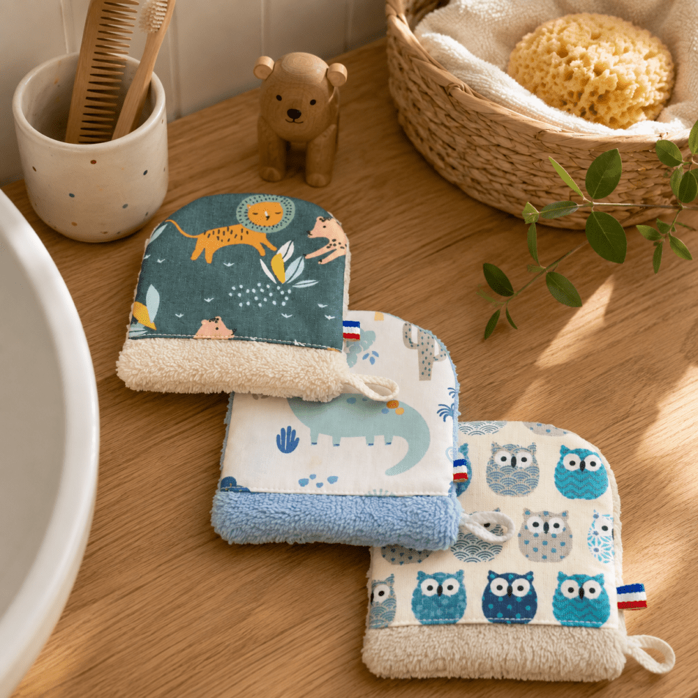 Lot 3 gants bleu catt landa 2