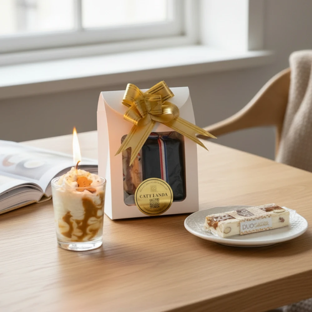 duo couceur bougie et nougat