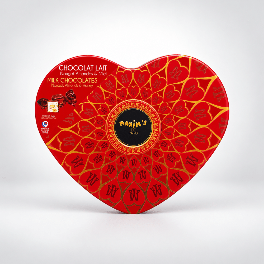 Boîte de chocolats cœur nougat catt landa 1